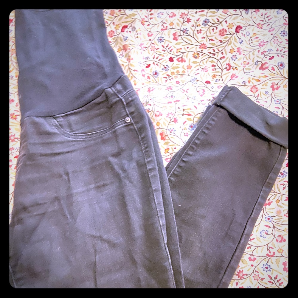 Black/Charcoal Maternity Jeans